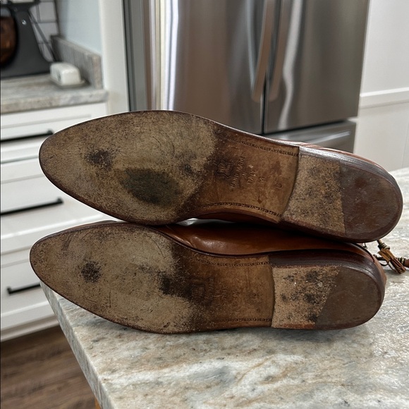 Joan & David Leather slip on tassel zip up back Boots Made in Italy size 8 - Picture 10 of 16